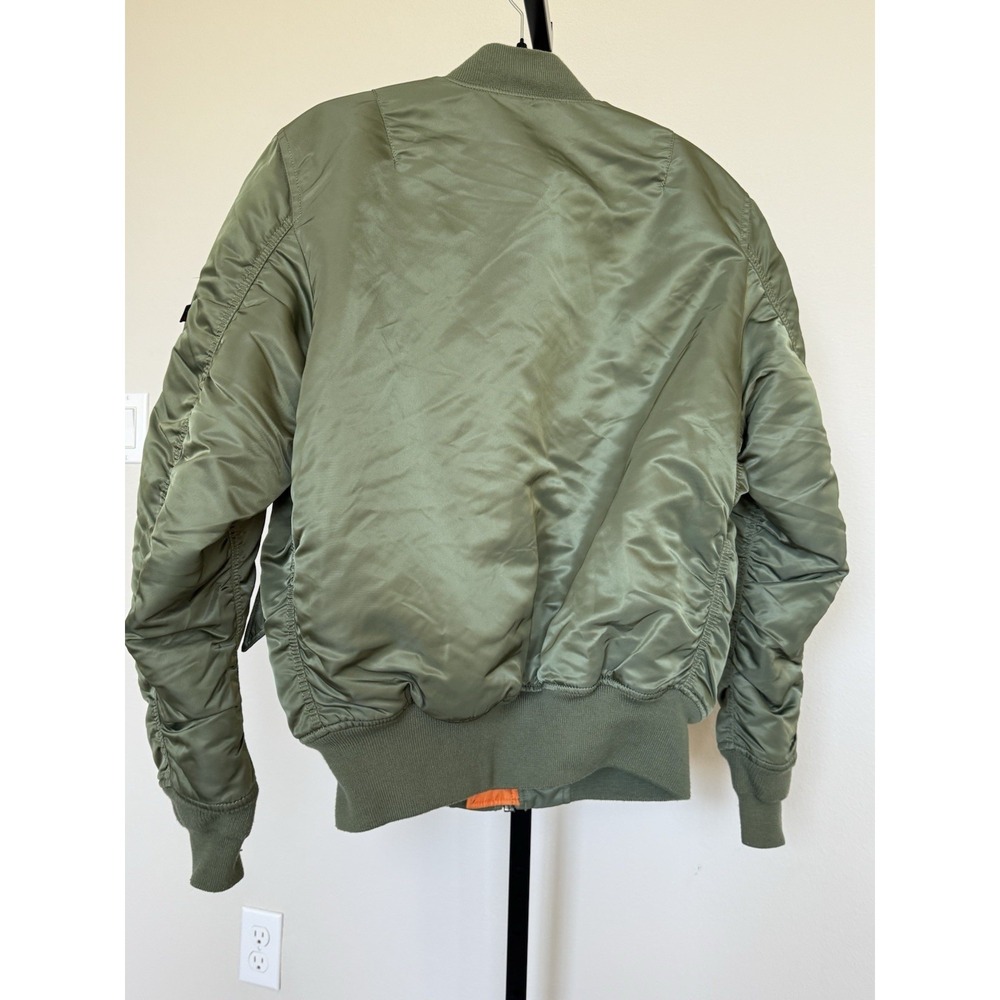 alpha industries‎ flight jacket ma 1 sage Green Size MT - Picture 3 of 8